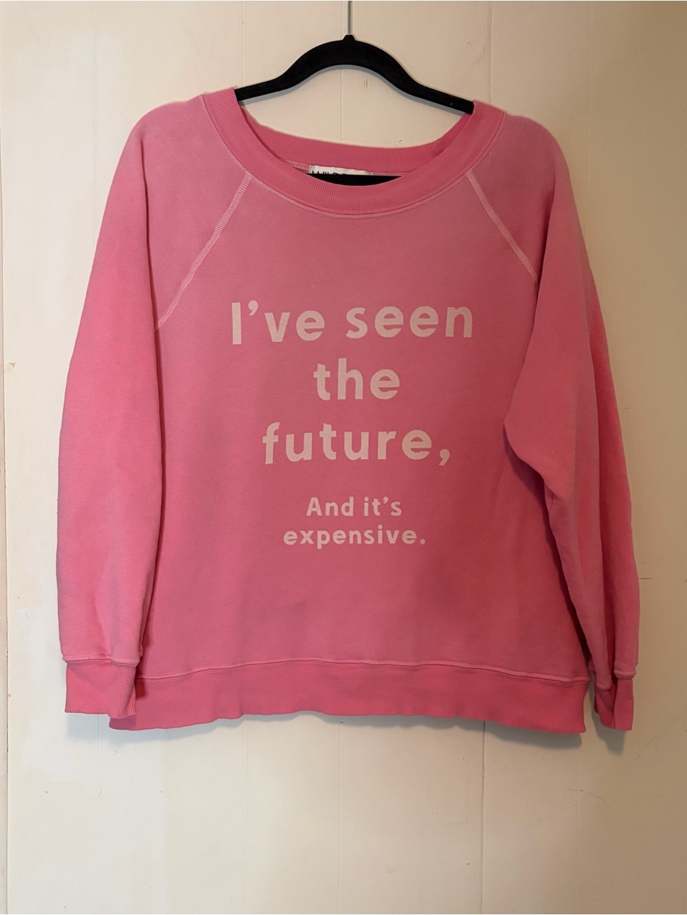Wildfox loungewear sweatshirt in oversize S, bubblegum pink